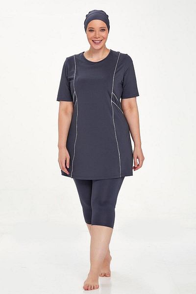 MARESİVA 8322 Model Hijab Half Sleeve Swimsuit