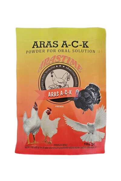 "ARAS A-C K: Kanatlılar ve Tüm Hayvanlar İçin Güçlü Vitamin Takviyesi"