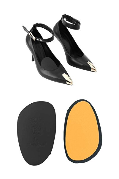 BLACK DEER Deri Ön Pençe Destekleyici Numara Küçültme Ayakkabı Daraltma Pedi 1 Çift