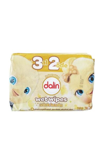 Dalin 56 Sheets X 3 Pack Wet Towel Wipes