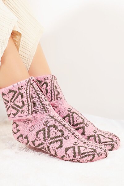 Miss Lana Автентични (5 ЧИФТА) местни чорапи вълнени плетени тъкани (СМЕСЕНИ ЦВЕТОВЕ)