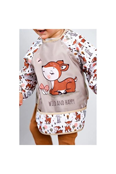 Bebechi مريلة مقاومة للسوائل من الألياف الدقيقة، مريلة طويلة الأكمام للأطفال ...