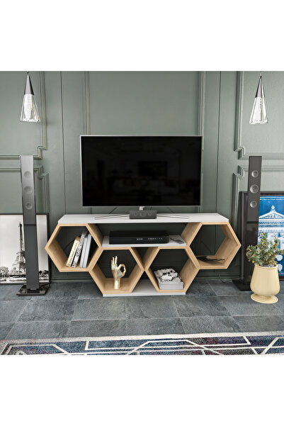 Decorotika BAL TV ÜNİTESİ BEYAZ SONOMO