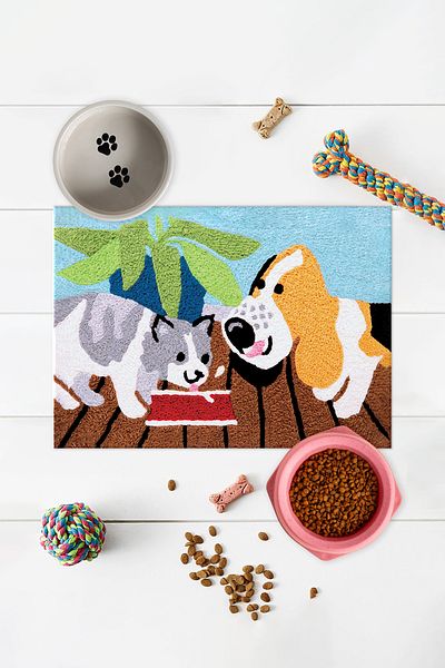 Vagonik Dog Food Water Mat - Pet Cat