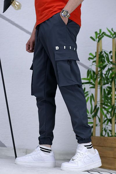 WAFRA Men's Parachute Jogger Trousers with Elastic Legs 9