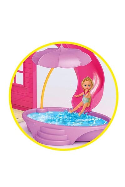 Depomiks Avm Lola's 3-Storey 4-Room Holiday House with Slide and Terrace Toy House Playhouse All Accessories Included