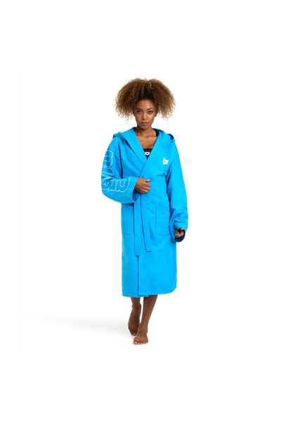 ARENA Μπουρνούζι προπόνησης Zeal Plus Unisex - Μπλε, 005308401