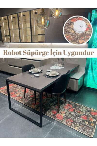 Brillant Patchwork Desenli Mutfak Halısı , Yolluk Dokuma Taban Halı