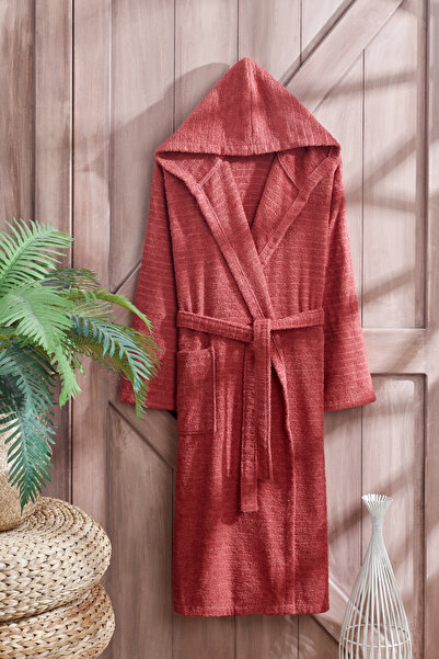 TABEA HOME Large Size Cotton Karya Hooded Bathrobe Set - King Size