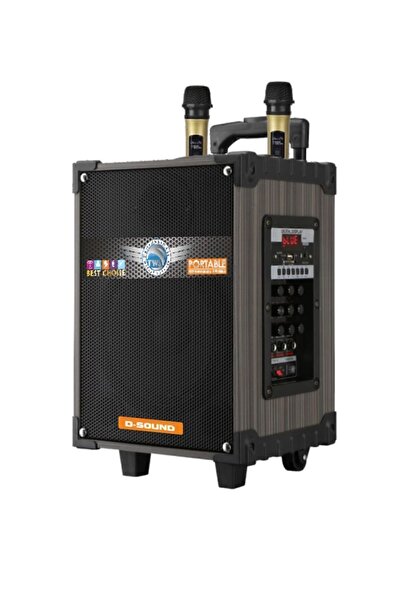D-sound Ds-910 (10 INÇ) 60 Watt 3 Kanal Taşınabilir Şarjlı Hoparlör (her Kana...