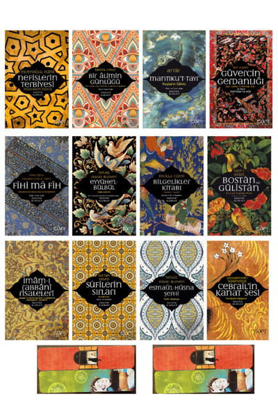 Sufi Kitap Güvercin Gerdanlığı,Fihi Ma Fih,Mantıkut Tayr,Bir Alimin Günlüğü-Tasavvuf klasikleri 12 seçkin kitap