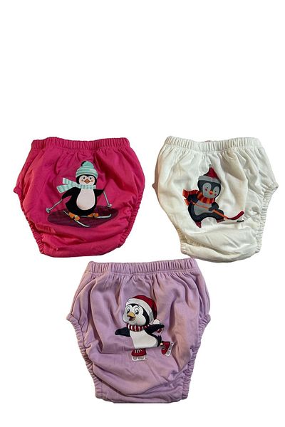 Poope's 3-Piece Cute Penguins - Training Pants