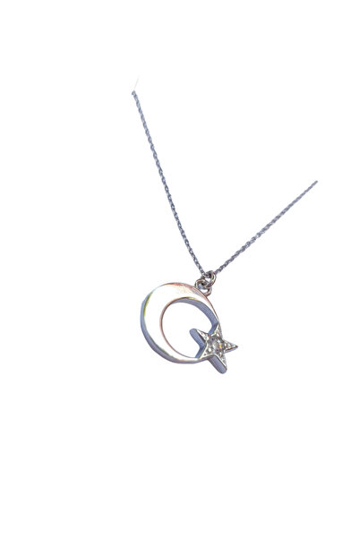 MAGRİB 925 ayar gümüş beyaz taşlı çocuk küpesi