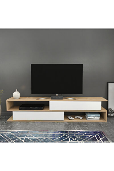 Decorotika CORTEZ TV ÜNİTESİ SAFİRMEŞE BEYAZ