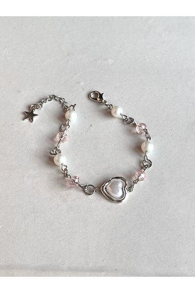 sleyshop Fairycore Star Beaded Pearl Handmade Bracelet