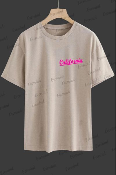 Evomind 1 μπλουζάκι για αγορές 5 και άνω στο καλάθι - Unisex Summer Adventures California Printed Oversize T-shirt