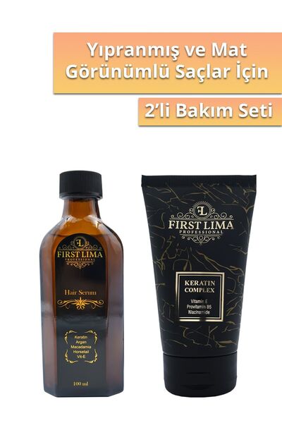 First Lima Professional Etkili Onarım Sağlayan Keratin Bakım Kremi Ve Parlaklık Ve Işıltı Veren Serum
