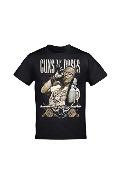 CONSTRAİN Tricou negru cu imprimeu unisex Guns N' Roses Axl Rose