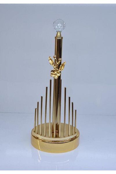 Mondecor Shm Japanese Rose 33 Cm Metal Gold Paper Towel Holder/napkin holder Mtl-024