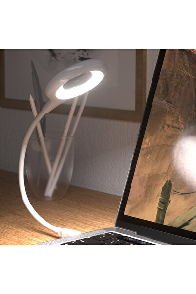 Jetcom Usb Notebook Bilgisayar Masa Lambası Led Işık Kitap Okuma Masa Işığı Esnek Aydınlatma 30 Cm