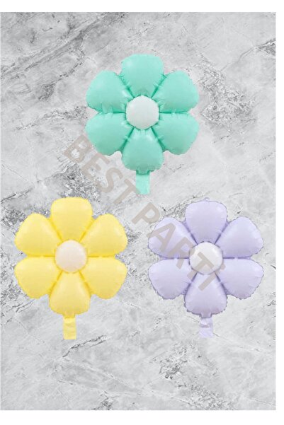 Generic Brand 3-Piece Daisy Foil Balloon Set - Mixed