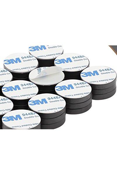 Hdg Dekorasyon 50 Adet Yapışkanlı Mıknatıs Dekoratif Buzdolabı Magneti Hediyelik Magnet 15x3mm