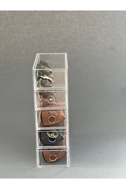 MAZERONREKLAM Gözlük standı pleksi 5 çekmeceli Dikey