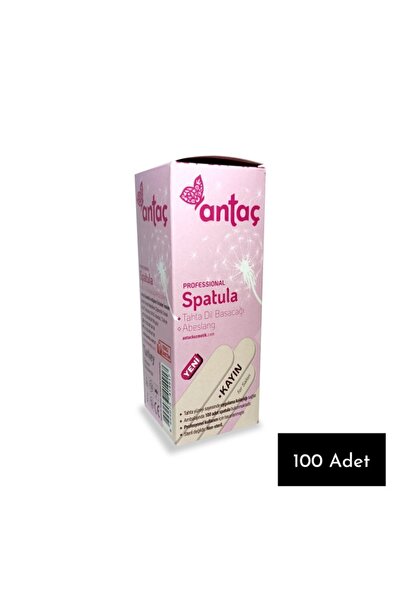 Antaç Spatula - Dil Çubuğu Basacağı Kayın Ağacından 1. Kalite 100 Adet