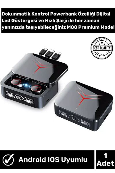Wintoup Huawei Serisi Powerbank Hifi Dokunmatik Kontrol Stereo Bluetooth V5.3...