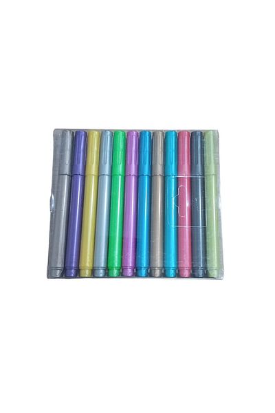 Maxx 12 Color Metallic Office Trend Marker Pen Pack