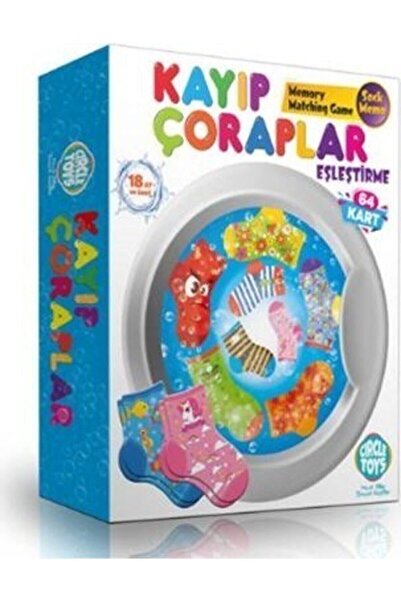 obenim Circle Toys Lost Socks Matching Card Game