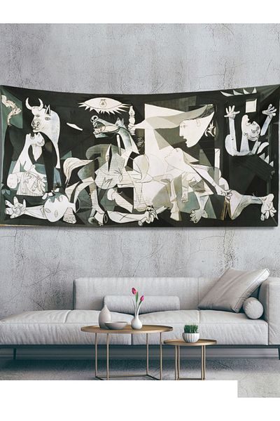 WALLHANG Guernica, Pablo Picasso Wall Cloth, Wall Carpet-150x75 cm