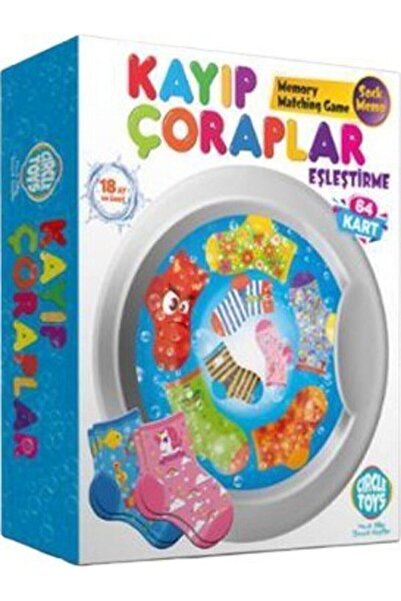 obenim Circle Toys Lost Socks Matching Card Game