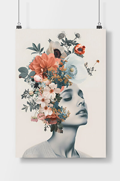Luna Marissa Γυναικεία αφίσα με λουλούδια χωρίς πλαίσιο τοίχου