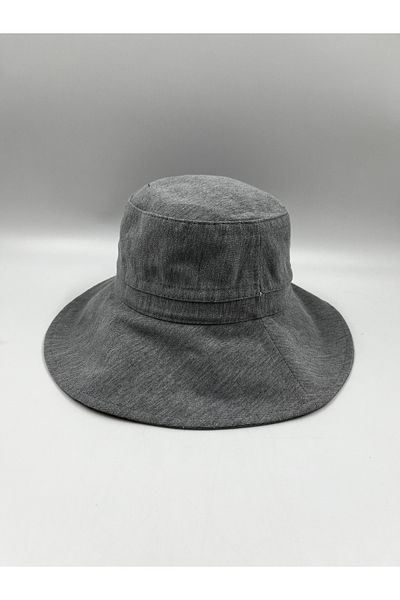 FELLMENS Wide Bucket Cotton Gray Women's Hat - Lux