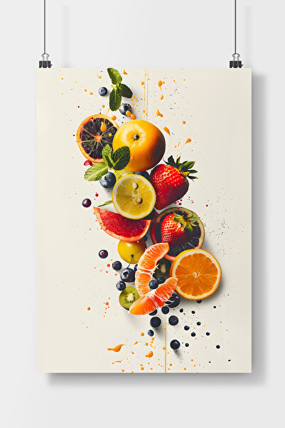 Luna Marissa Αφίσα τοίχου χωρίς πλαίσιο με σχέδια με φρούτα