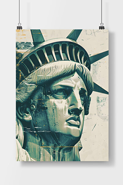 Luna Marissa Αφίσα Άγαλμα της Ελευθερίας Αφίσα τοίχου χωρίς πλαίσιο