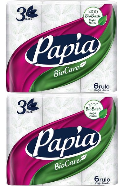 ÖZHAN Bio Care Set of 12 - 3 Layer Paper Towels (2PK*6)