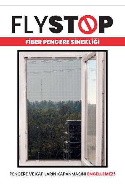flystop Flystop Aparatlı Tül Pencere Sinekliği ÖZEL ÖLÇÜ
