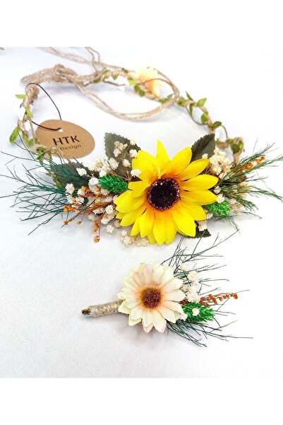 htk butik تاج الزهور، تاج الزفاف، تاج وصيفة العروس، تاج الأمومة، تاج الحناء، ...