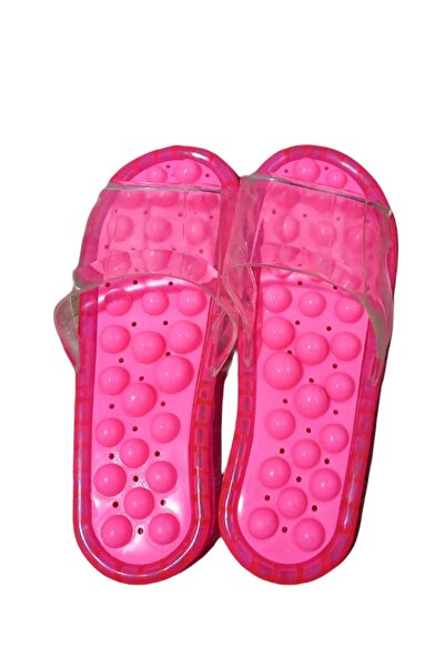 TUSHBA Silikon Ayak Refleksoloji Masaj Terliği Pembe
