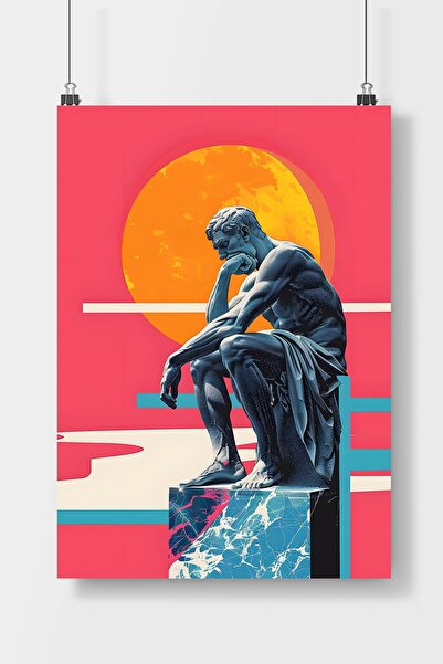Luna Marissa Αφίσα "Ο άνθρωπος που σκέφτεται" Αφίσα τοίχου χωρίς πλαίσιο