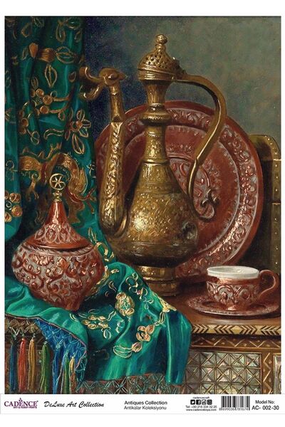 Cadence Ac 02 Antikalar Koleksiyonu Pirinç Dekopaj 30x42