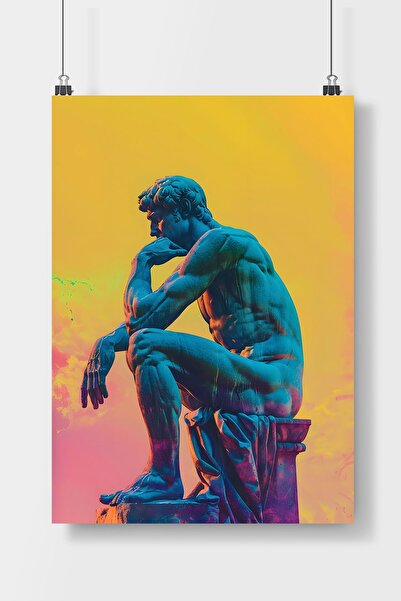 Luna Marissa Αφίσα "Ο άνθρωπος που σκέφτεται" Αφίσα τοίχου χωρίς πλαίσιο