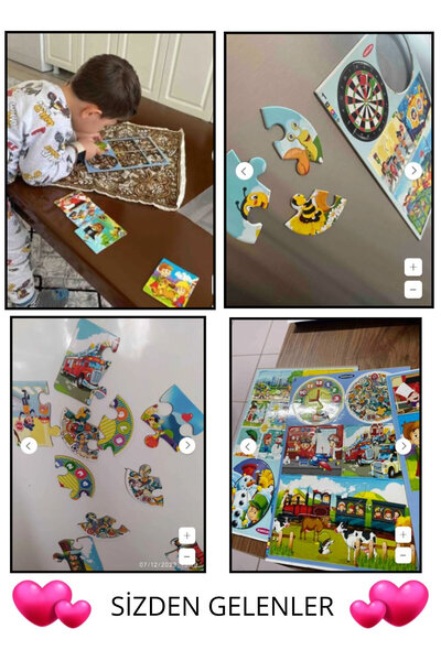 Schmülzer Baby Puzzle - Yapboz Mıknatıslı Eğitici Montessori Hediye Oyuncak - 18 Pcs