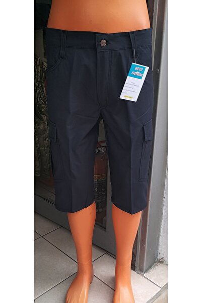 BeyzDenim Βερμούδες κάτω από το γόνατο Capri - Navy Blue Lycra