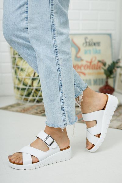 Taran Casual Slippers with Cross Buckle Detail