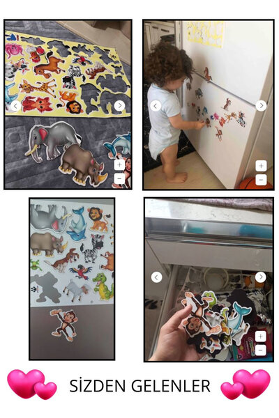 Schmülzer Refrigerator Educational Magnetic Animals - Magnetic Bultak Template Educational Toy