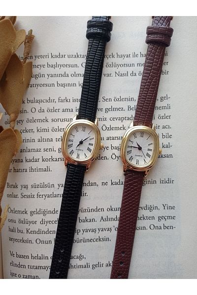 QUARTZ Ricardo Clock Leather Cord Women's Wristwatch