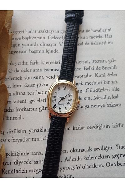QUARTZ Ricardo Clock Leather Cord Women's Wristwatch
